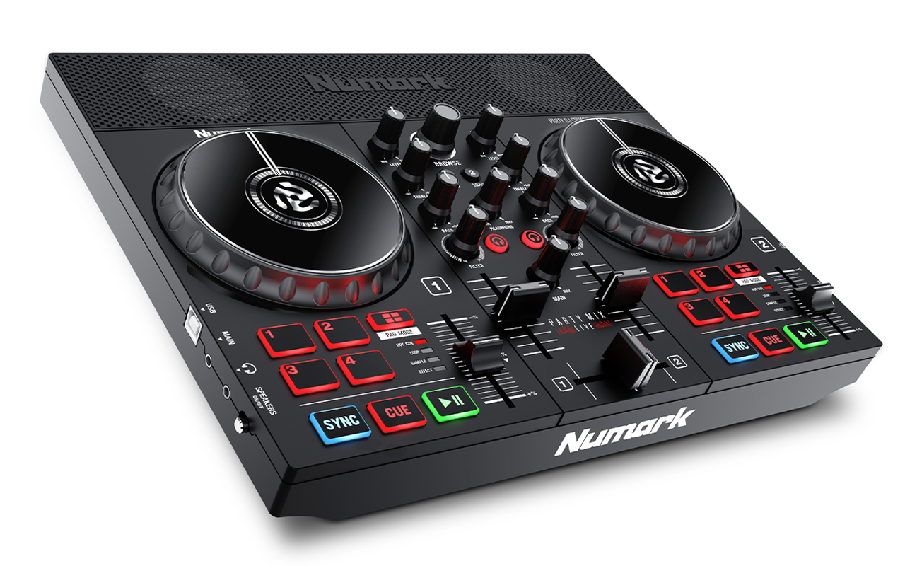 Numark Party Mix Live DJ Controller with Built-In Light Show and