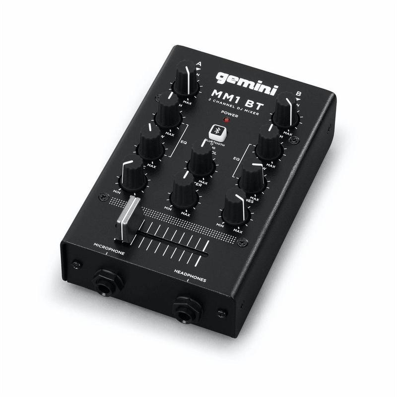 Gemini MM1BT 2-CHANNEL PROFESSIONAL ANALOG DJ MIXER WITH BLUETOOTH
