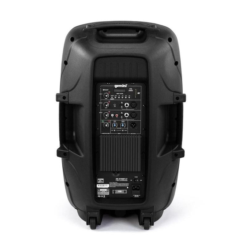 Gemini AS-2115BT-LT 2000 WATT 15” ACTIVE MULTI-LED BLUETOOTH