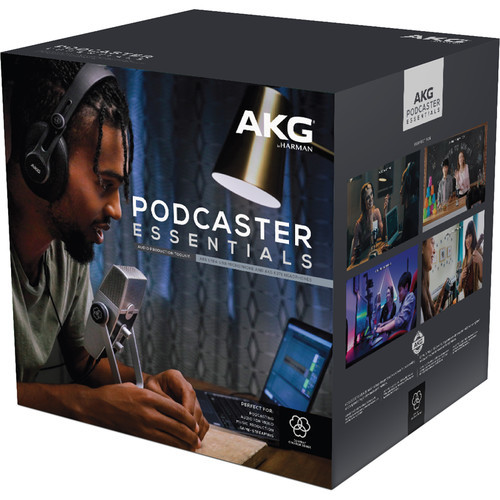 AKG Podcaster Essentials Lyra USB Microphone and AKG K371