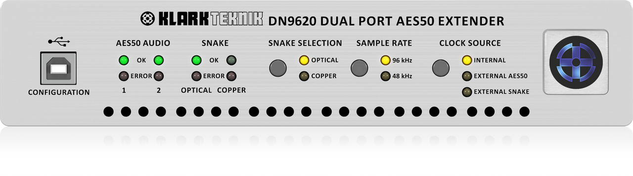 Klark Teknik DN9620-UL Dual Port AES50 Extender and Multiplexer