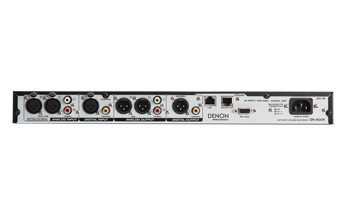 Denon Professional DN-900R Network SD/USB Audio Recorder with