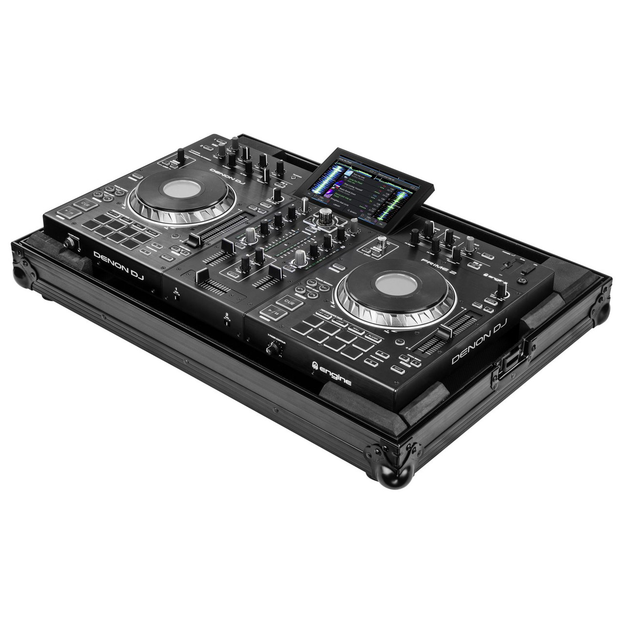 Odyssey FZDNPRIME2BL BLACK LABEL™ DENON PRIME 2 DJ CONTROLLER LOW PROFILE  CASE