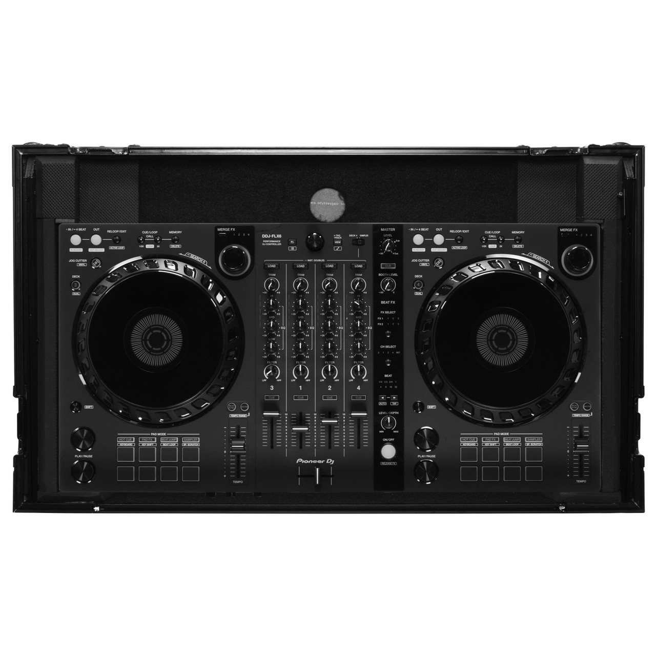 Odyssey FZGSDDJFLX6BL PIONEER DDJ-FLX6 ATA FLIGHT CASE IN BLACK 