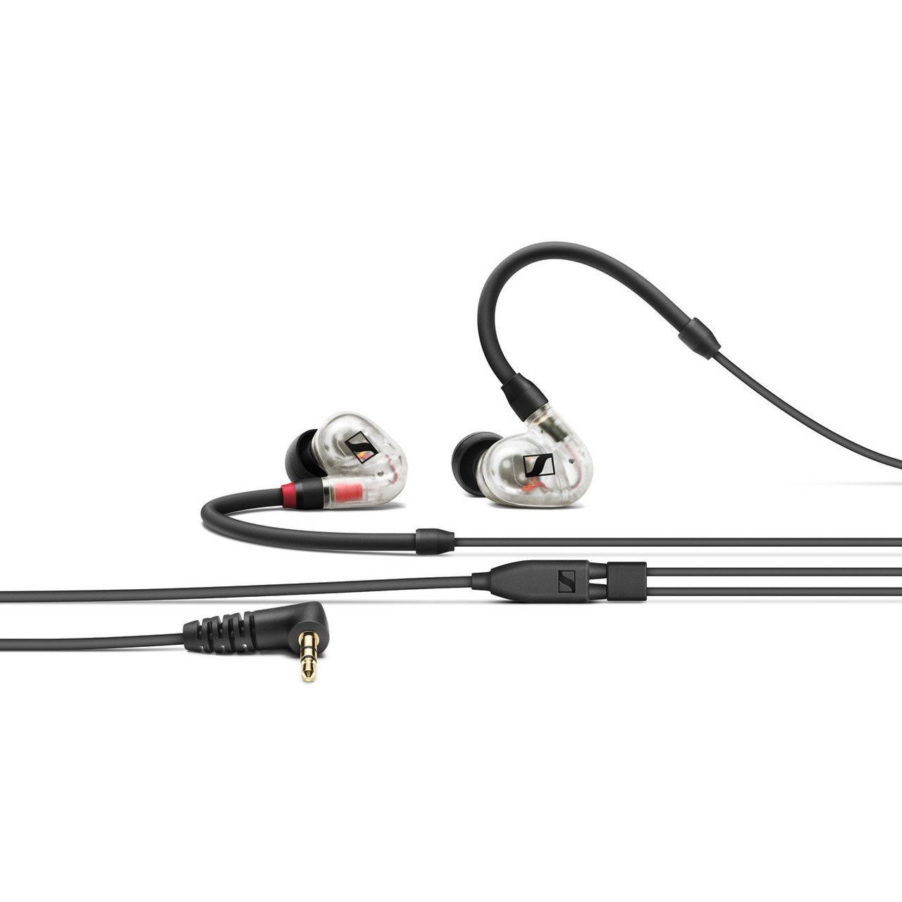 Sennheiser IE 100 PRO CLEAR In-ear monitoring headphones featuring 10mm  dynamic transducer and black detachable 1