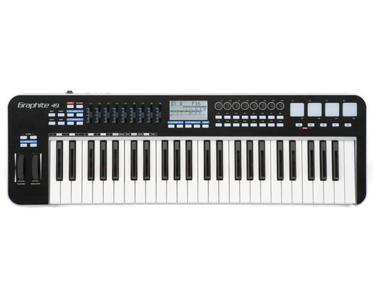 Samson SAKGR49 49 key USB MIDI Keyboard Controller, 9 faders