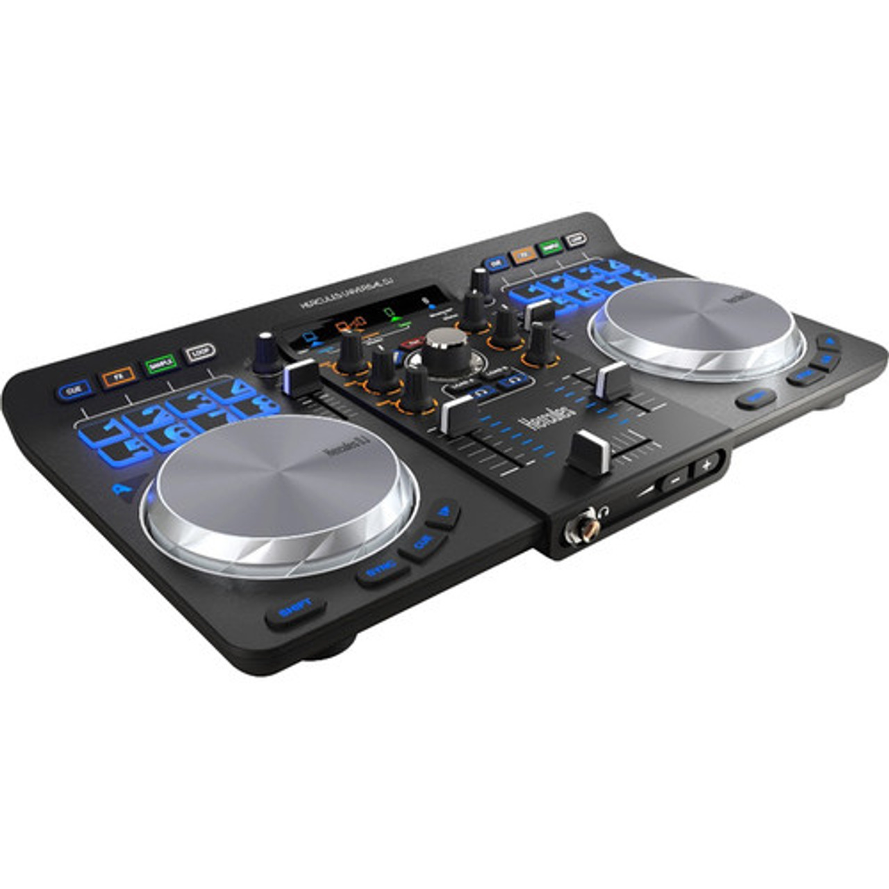 Hercules DJ DJControl Starlight | Pocket USB DJ Controller with Serato DJ  Lite, Touch-Sensitive Jog Wheels, Built-in Sound Card and Built-in Light