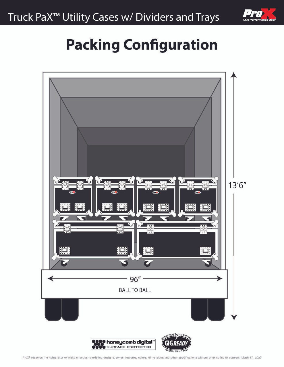 ProX XS-UTL243036W Truck Pack Utility Case with Divider