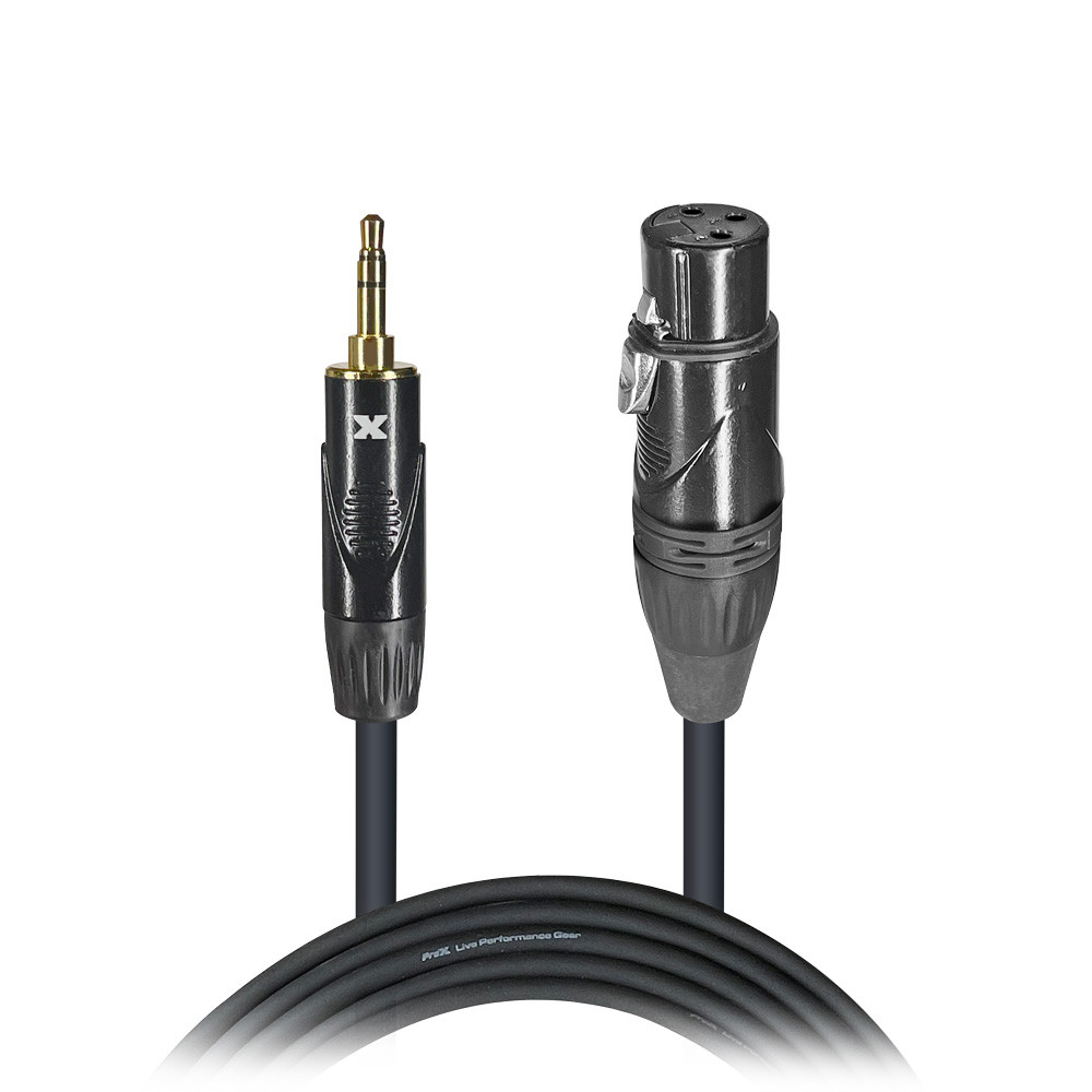 ProX XC-MXF05 5 Ft. Unbalanced 3.5mm TRS-M Mini to XLR3-F High