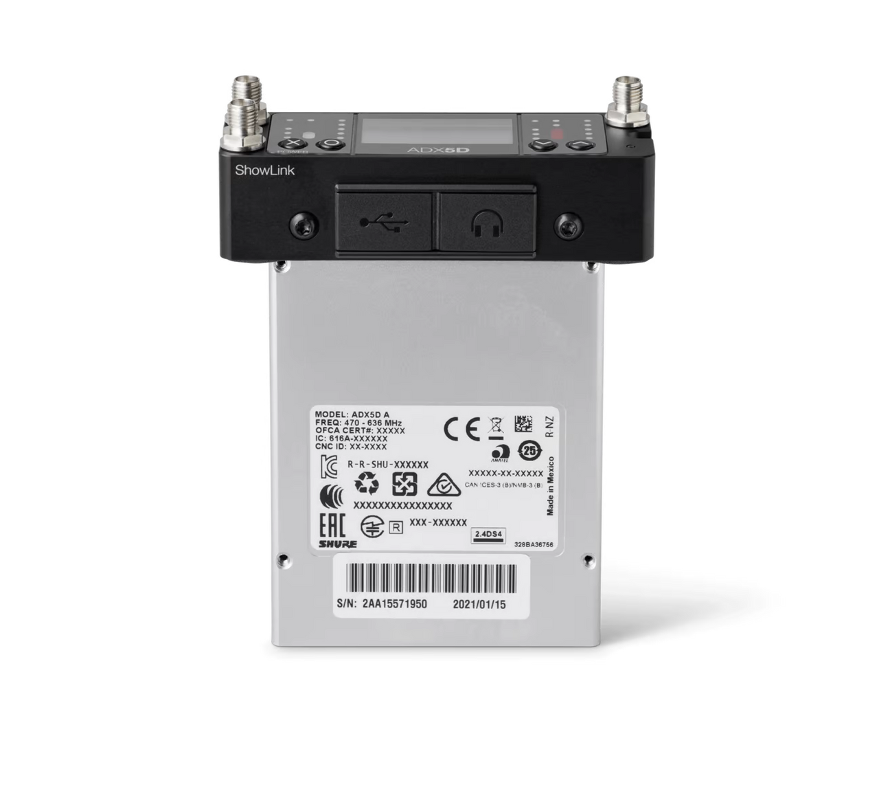 Shure ADX5D Portable Receiver - Thumbnail 5