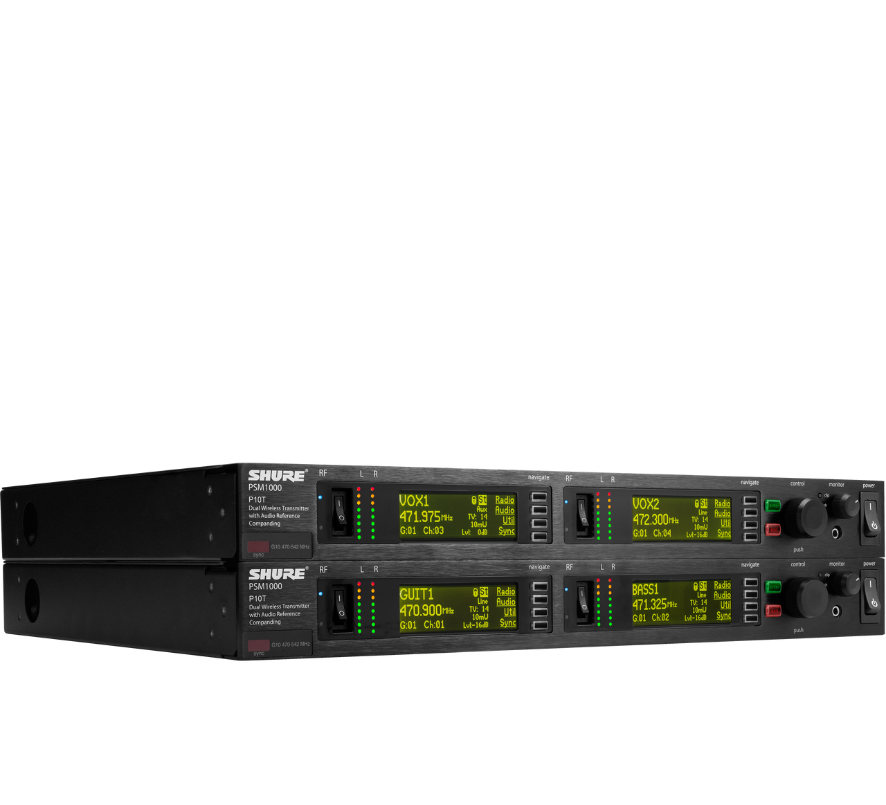 Shure P10T=-G10 PSM¨1000 Dual Rack Unit Transmiitter