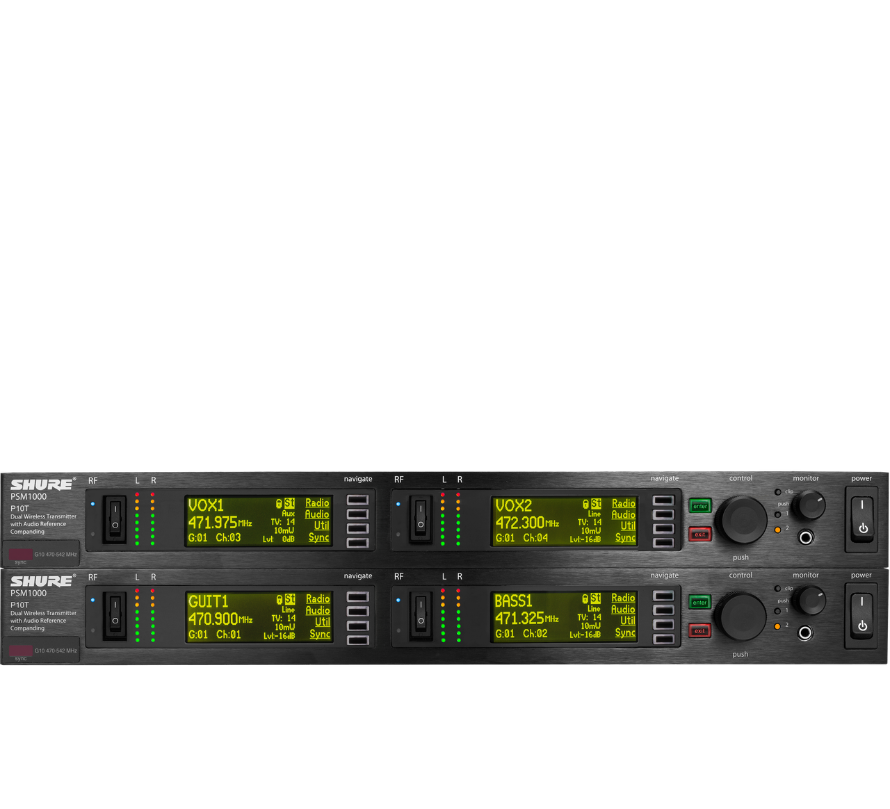 Shure P10T=-J8A Dual Transmitter for Shure PSM 1000 Personal