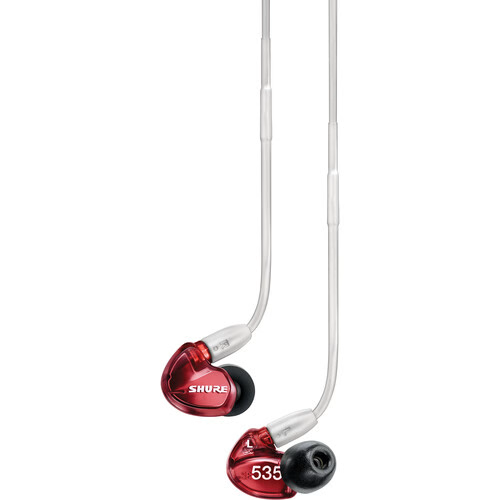 Shure SE535 Earphones - Red SE535LTD Limited Isolating Sound SHURE