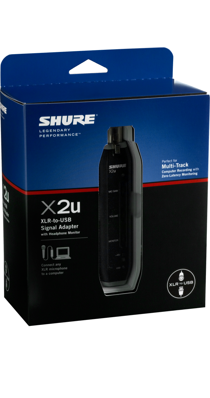 Shure SM57-X2U Dynamic Mic with USB Adapter