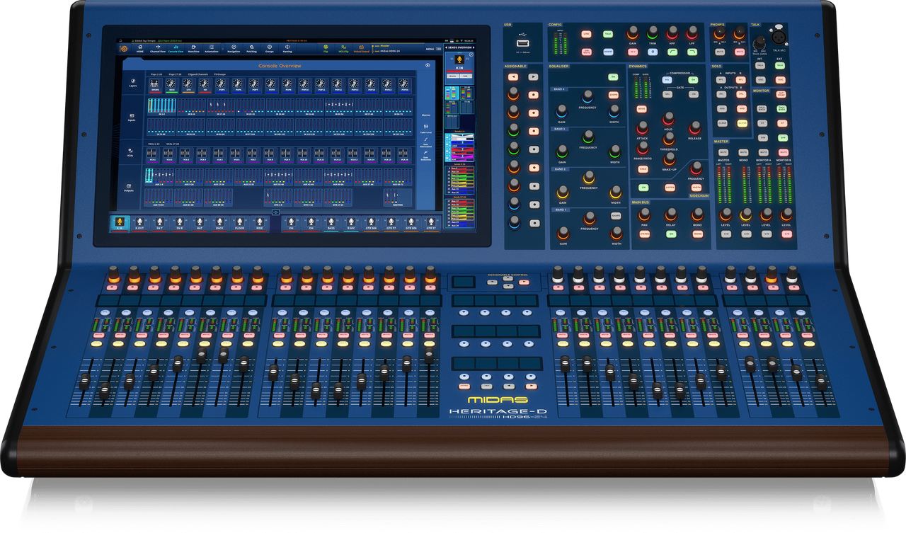 Midas HD96-24-CC-IP Live Digital Console Control Center with 144