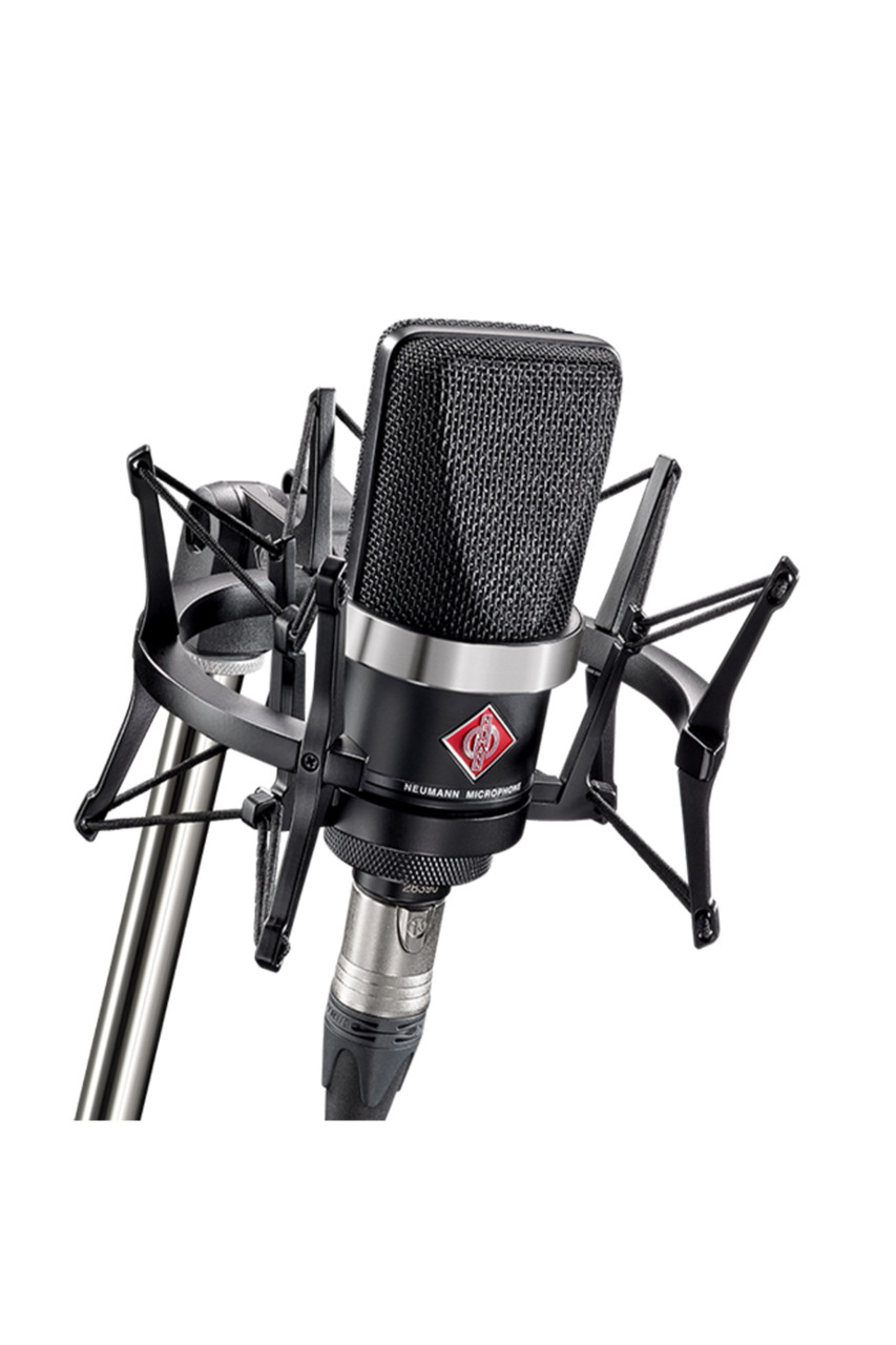 Neumann TLM 102 BK Studio Set Large-Diaphragm Cardioid Condenser Microphone  with Shockmount (Black)