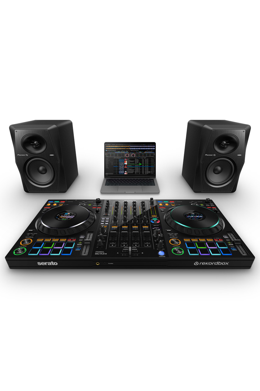 Pioneer DJ DDJ-FLX10 4-Channel Performance DJ Controller for rekordbox DJ  and Serato DJ Pro Black