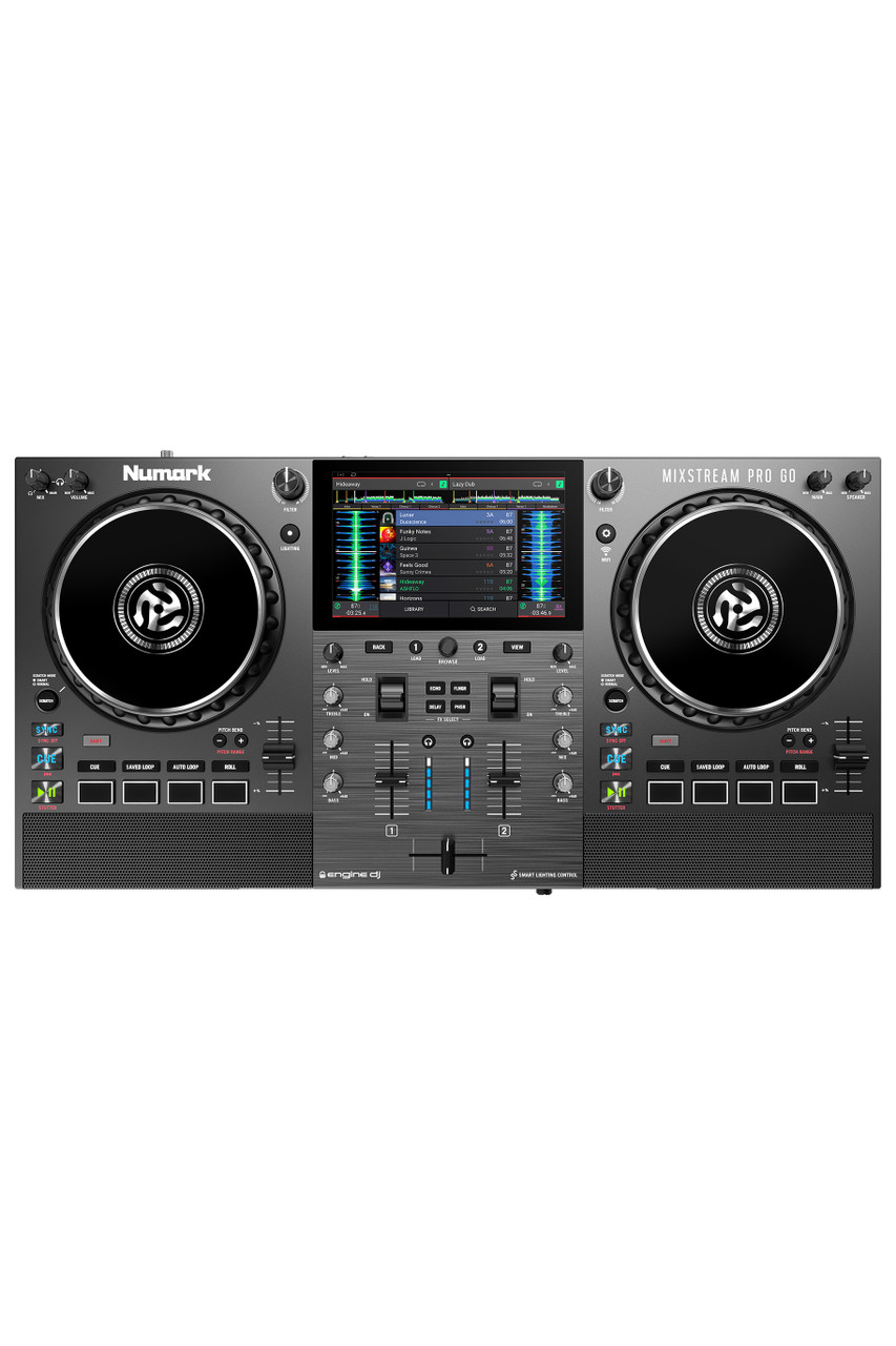 Numark Mixstream Pro Go Battery-Powered Standalone Streaming DJ 