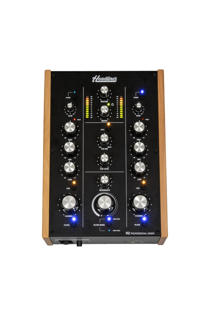 Headliner R2 Channel Rotary DJ Mixer.