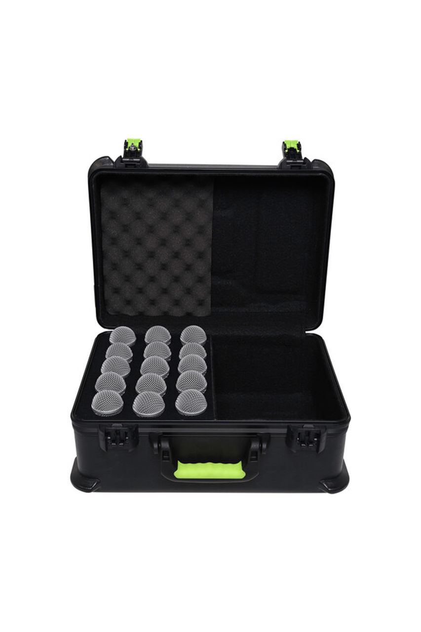 Shure SH-MICCASE15 Molded Case with Drops for 15 Wired Microphones and TSA-Approved Latches Shure SH-MICCASE15 Molded Case with Drops for 15 Wired Microphones and TSA-Approved Latches