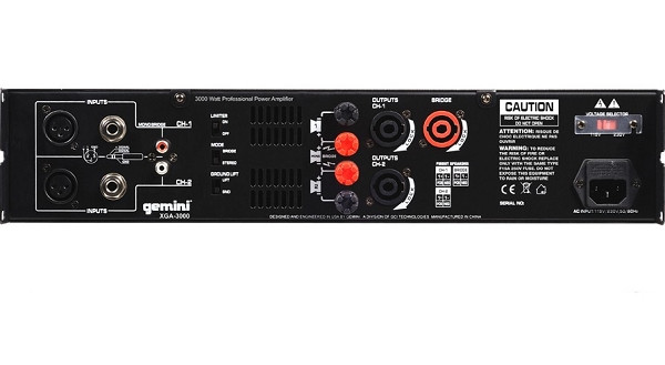 Gemini XGA3000 Professional Power Amplifier