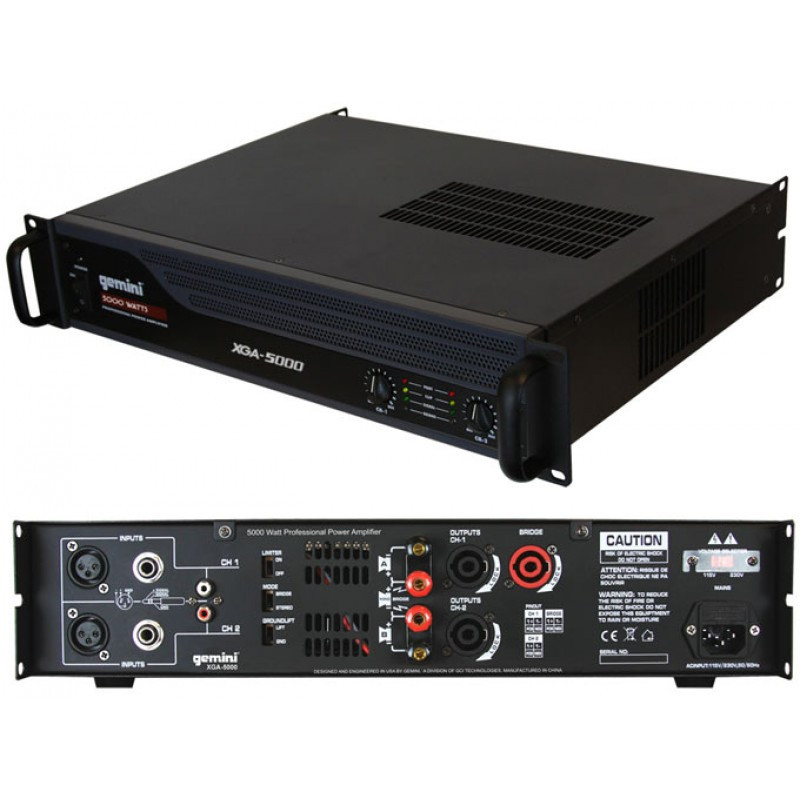 Gemini XGA-5000 Professional Power Amplifier