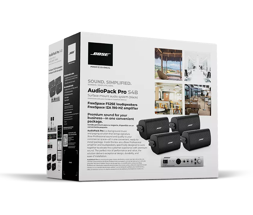 BOSE オーディオ機器 Bose Professional AudioPack Pro S4 Surface-Mount Audio System