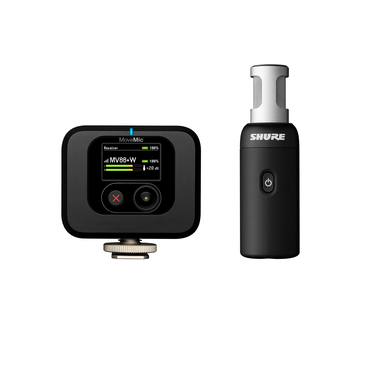 Shure MoveMic 88+ Receiver Kit Wireless Stereo Microphone System
