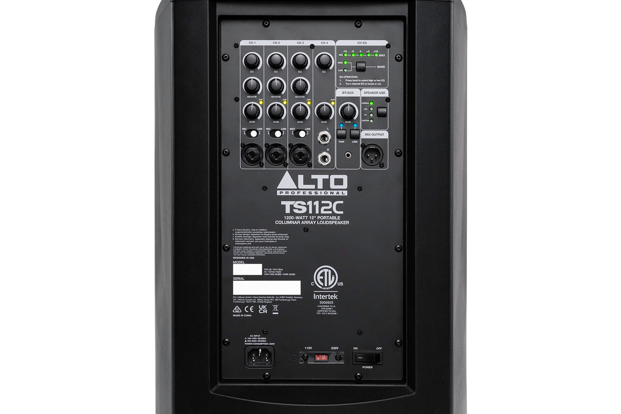 Alto Professional TS112C | 1200W Column PA System | Gear Club Direct