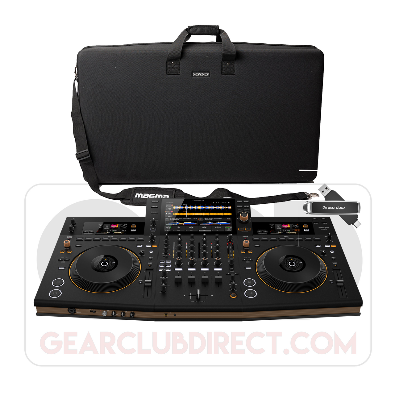 GCD Package: Pioneer DJ OPUS-QUAD DJ Package with Magma CTRL Case & Sandisk DJ Flash Drive