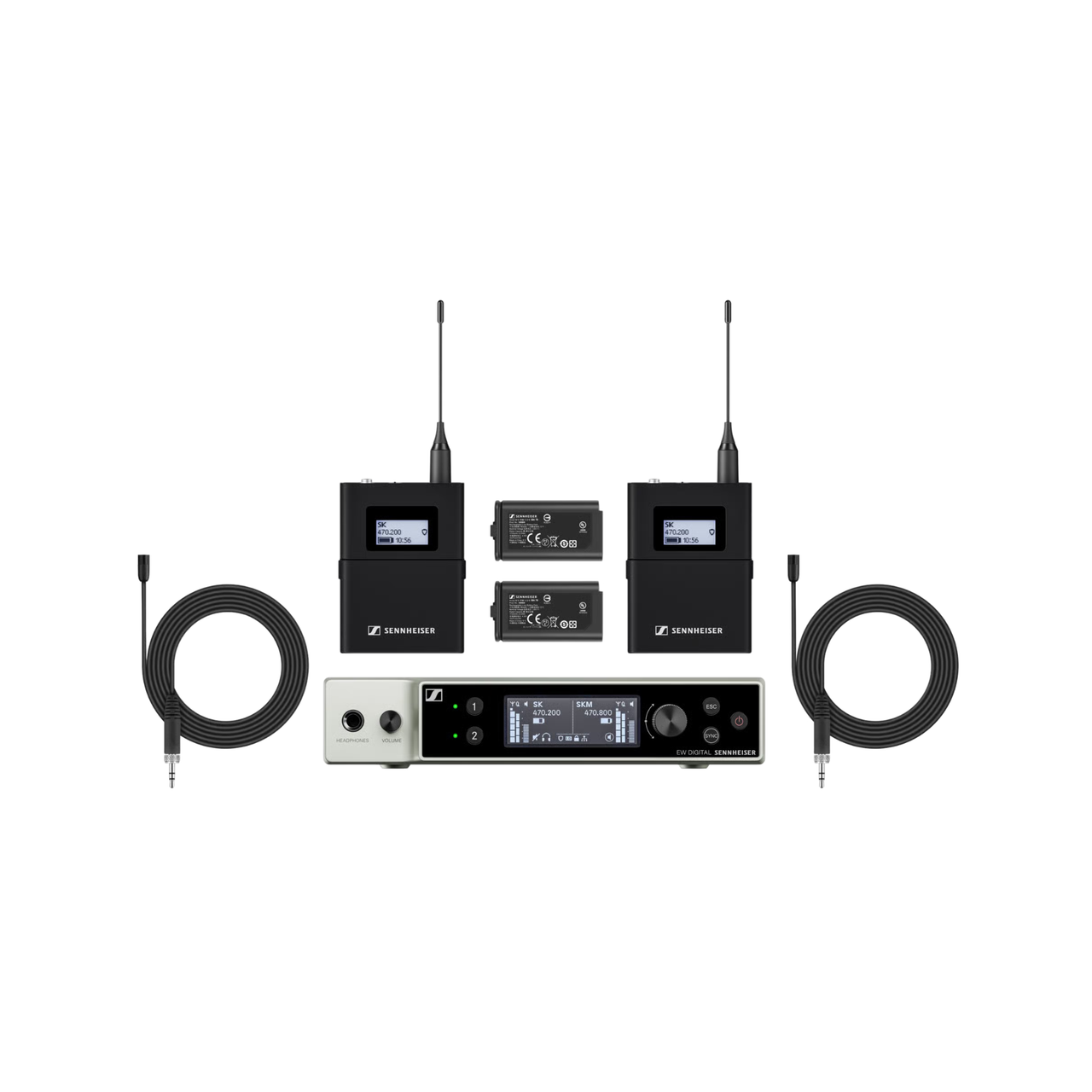 Sennheiser EW-DX MKE 2 Set Dual Lavalier Microphone System - Thumbnail 5