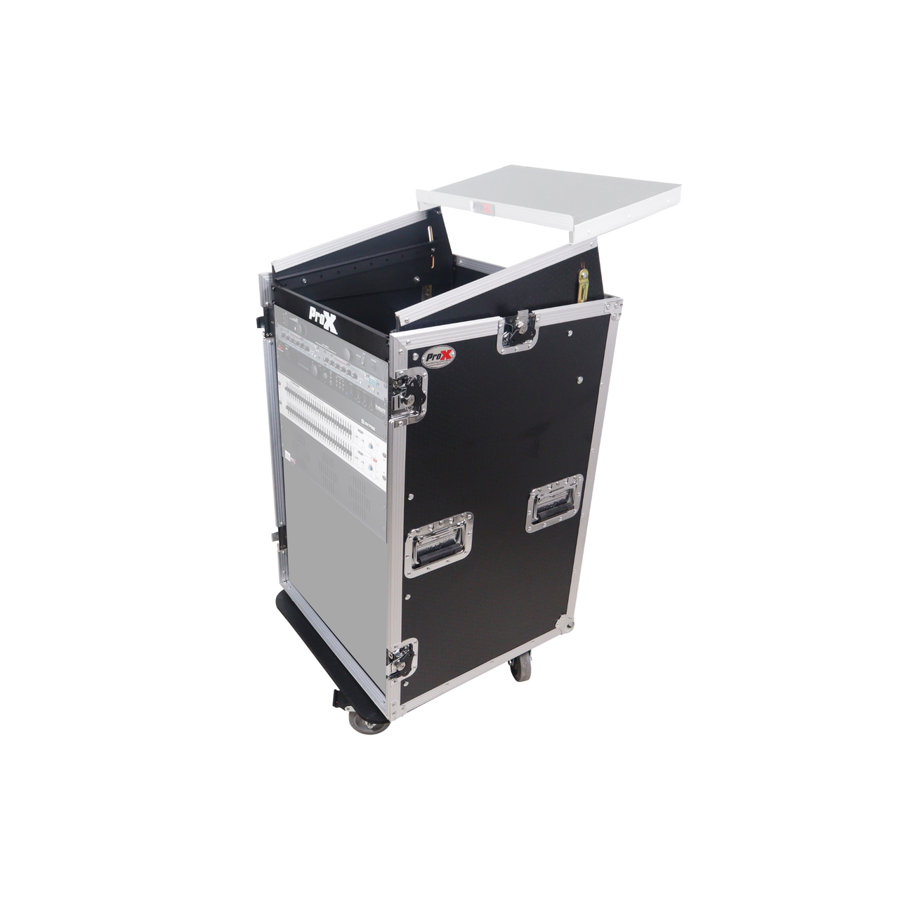 ProX T-18MRSS 18U Rack Case w/ 10U Mixer Top | Gear Club Direct