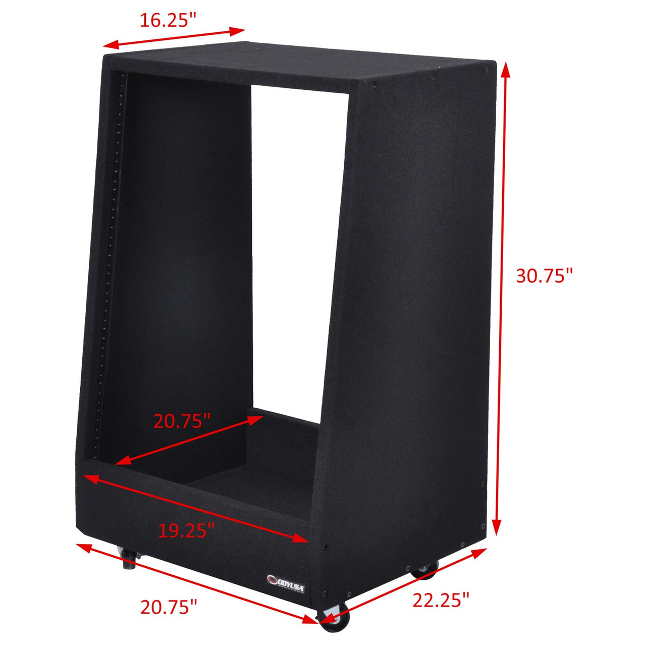 Odyssey 14U Carpeted Studio Rack MKII | Gear Club Direct