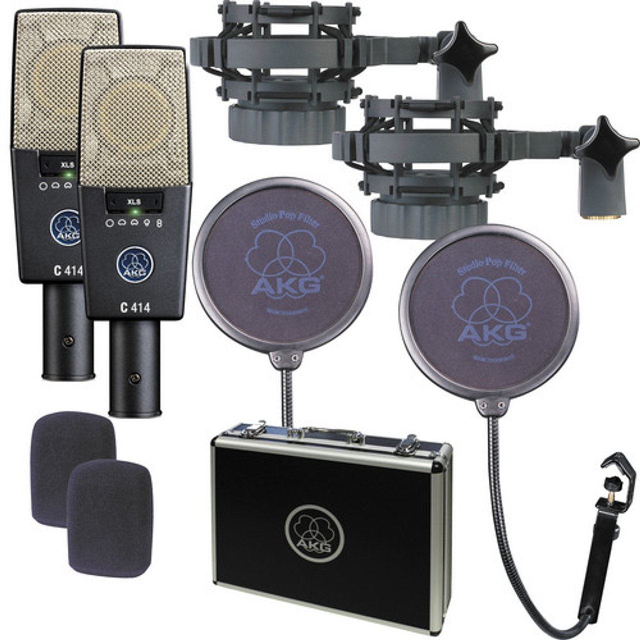 AKG C 414 XLS/ST Broadcast Microphone Stereo Set