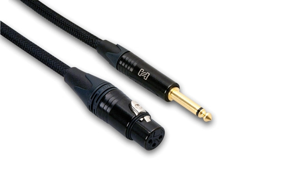 Hosa MCH-105 Microphone Cable - XLR Female To 1/4 Inch TS 5 Foot Audio Cable