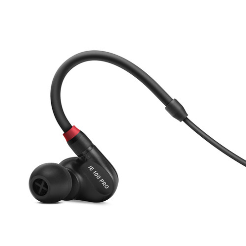 Sennheiser IE 100 PRO BLACK In-ear monitoring headphones featuring 10mm dynamic transducer and black detachable 1