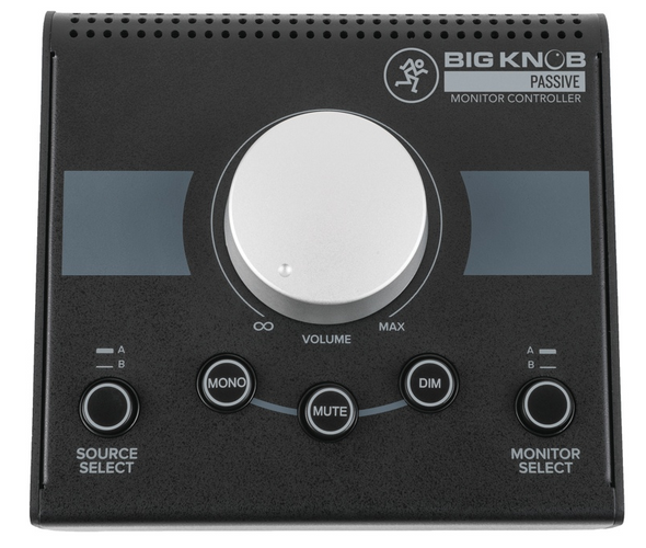 Mackie Big Knob Passive Studio Monitor Controller (Mackie-Big-Knob-Passive) Top View