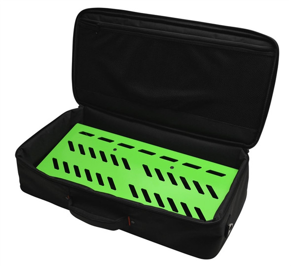 Gator Cases GPB-BAK-GR Green Aluminum Pedal Board; Large w/ Carry Bag