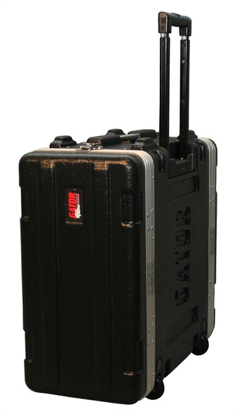 Gator Cases GRR-4PL-US 4U Audio Rack; Powered Rolling