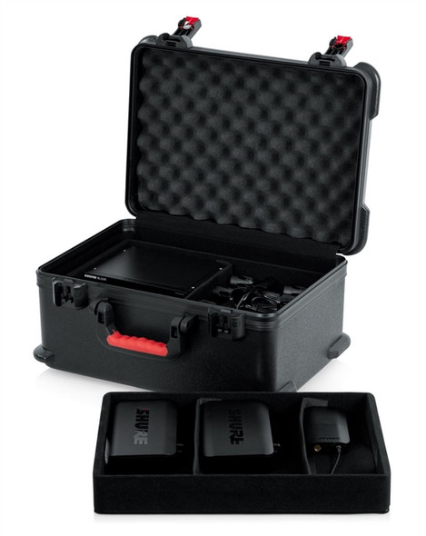 Gator Cases GTSA-MICW7 TSA ATA Case for (7) Wireless Mics & Accessories