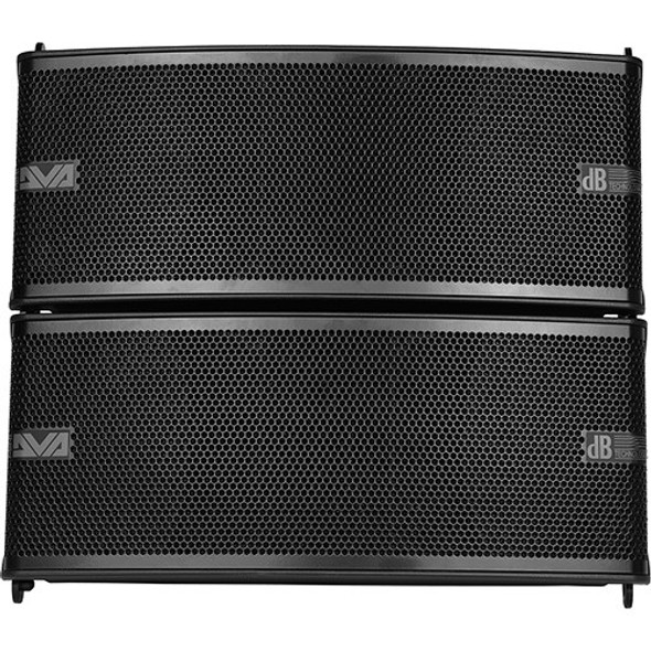 db Technologies DVA M2M+M2SW 2-Way Active Line Array Module with Slave Module (White)