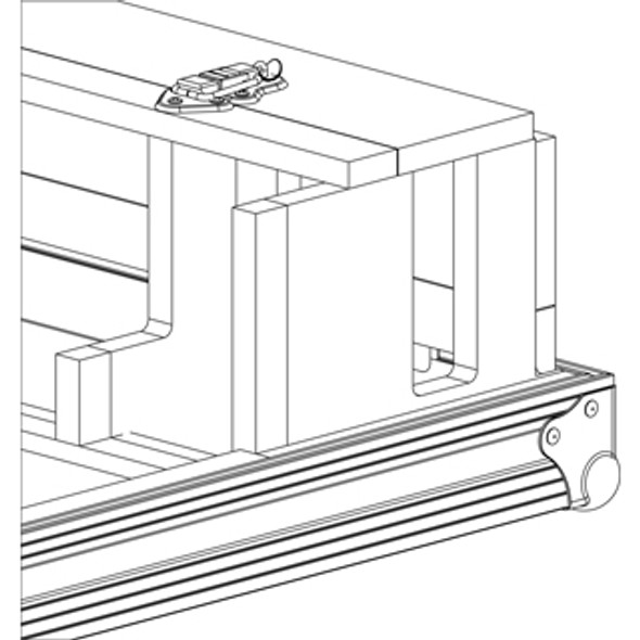 Grundorf Optional Standard Doghouse for Mixer Cases - 51\" to 60\" Wide Mixers