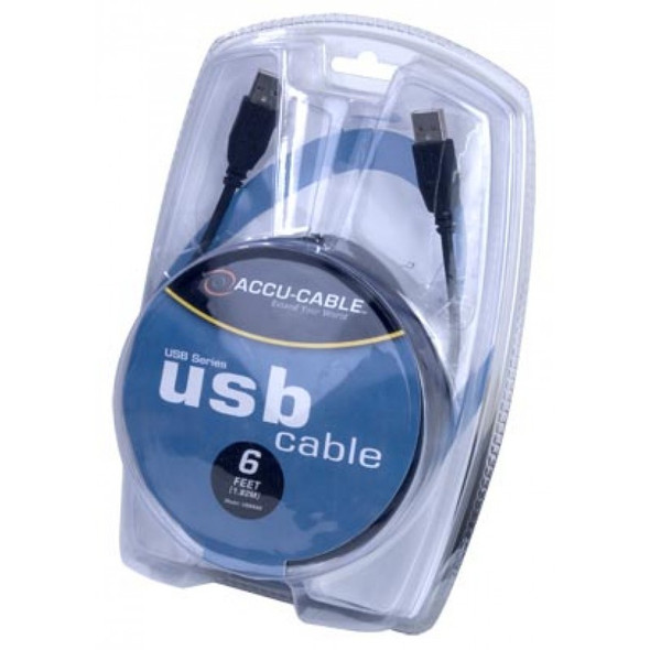 American DJ USBAMAF6 6 foot USB Cable from ADJ - Built for reliability, durability, and compatibility.