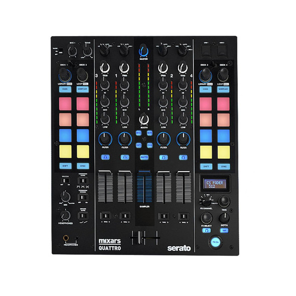 Mixars QUATTRO Serato DJ Club Mixer Side View.