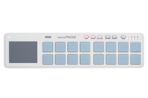 KORG Slimline USB MIDI Drum Pad/Controller, second generation White.