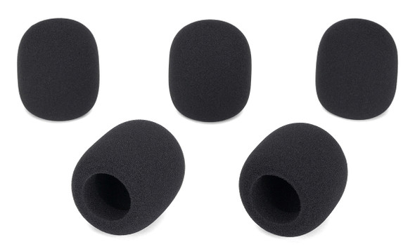 Samson WS1 - Microphone Windscreen 5-Pack (BLACK) (SAWS1)