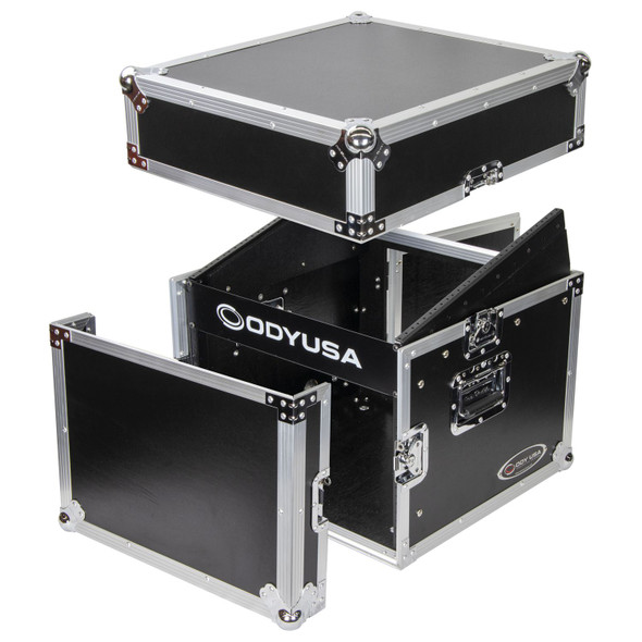 ODYSSEY 10U Top Slanted 6U Vertical Pro Combo Rack