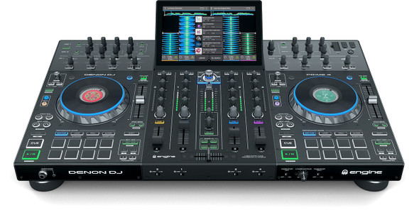 Denon DJ PRIME4XUS Prime 4  4-Deck Standalone DJ System with 10-inch Touchcreen