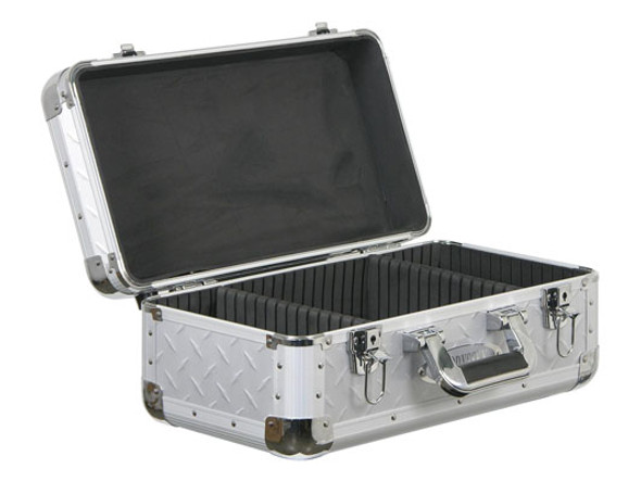 ODYSSEY KCD200DIA KROM™ SERIES CD / 5" MEDIA DISC CASE IN SILVER DIAMOND: HOLDS 200 5" X 5.5" FLAT VIEW PACK SLEEVES