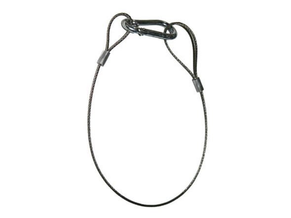ODYSSEY LASC2 SAFETY CABLE, 30" LONG WITH STANDARD SIZE SPRING HOOK